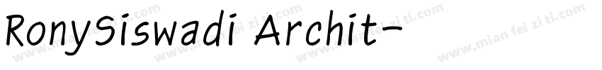 RonySiswadi Archit字体转换